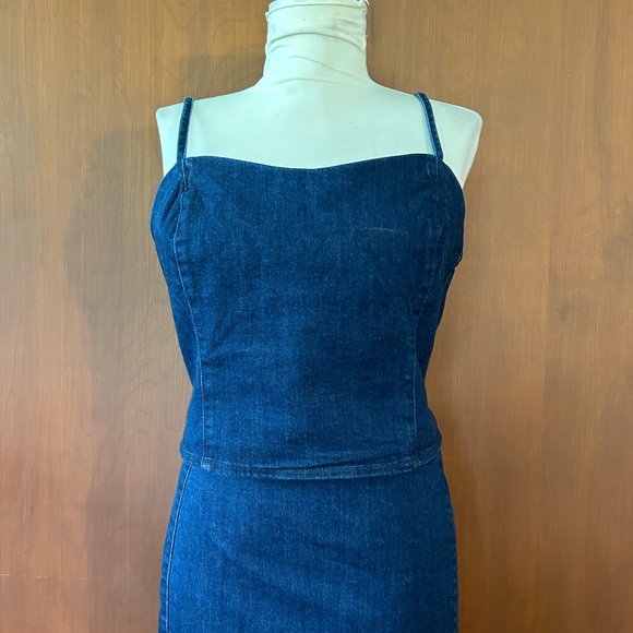 NWT Belle Vere 2 piece denim skirt and top - Picture 6 of 7